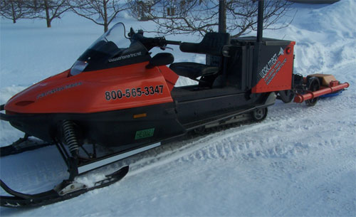 Worksmart snow machine equipped with GPR for snow scanning